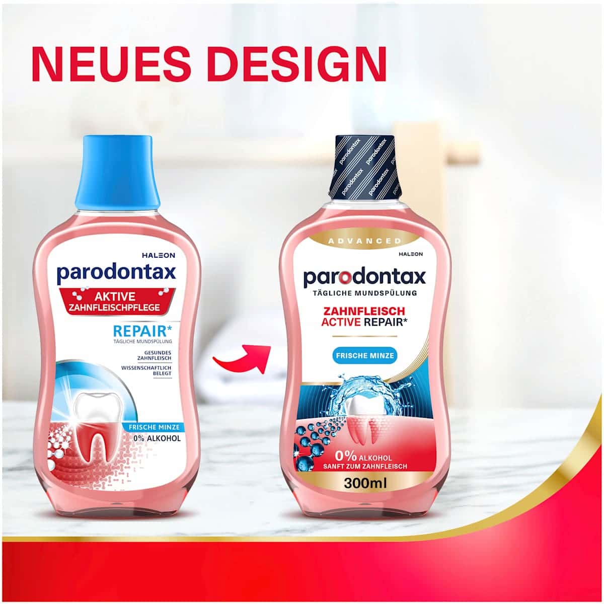 Parodontax Bain de bouche Gencives Active Repair, 300 ml (Parodontax Mundspülung Zahnfleisch Active Repair, 300 ml) — منتج ألماني أصلي في المغرب