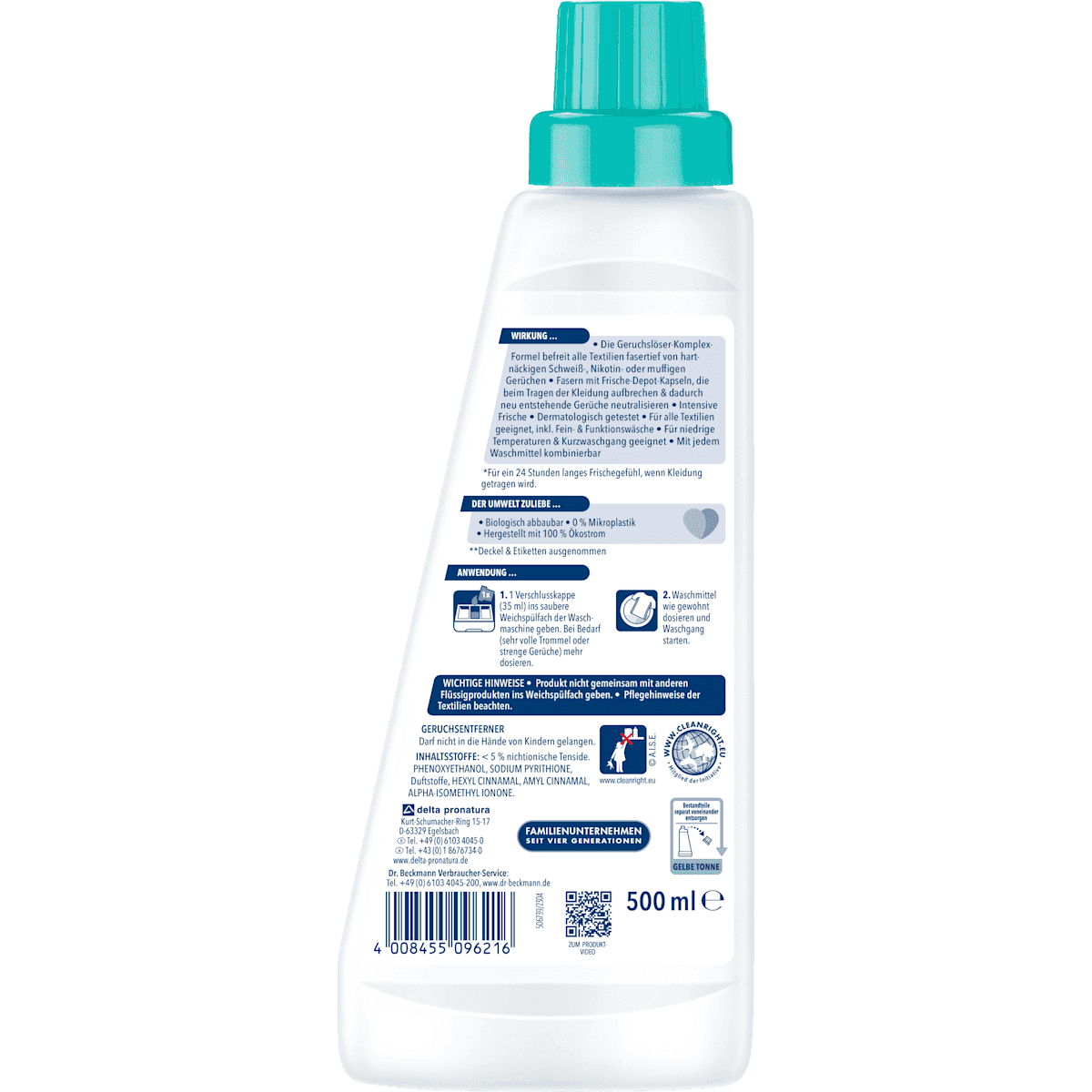 Dr. Beckmann Geruchsentferner, 500 ml — authentic German product in Morocco