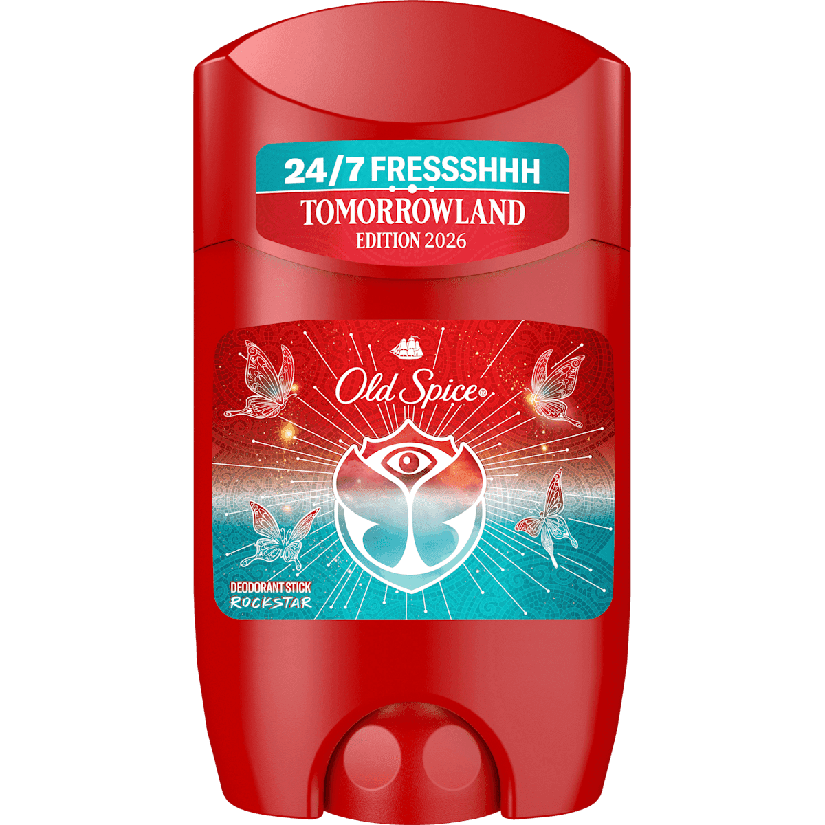 Old Spice Deodorant stick Rockstar, Scent of Vibrant Bergamot, 50 ml (Old Spice Deostick Rockstar, Scent of Vibrant Bergamot, 50 ml) — authentic German product in Morocco