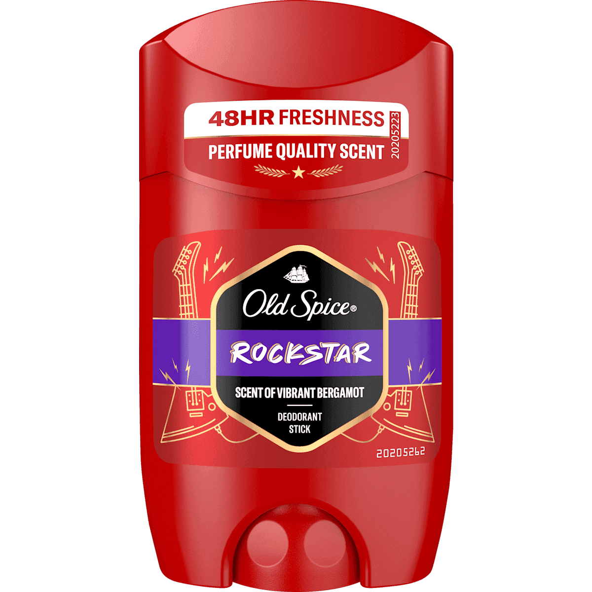 Old Spice Deodorant stick Rockstar, Scent of Vibrant Bergamot, 50 ml (Old Spice Deostick Rockstar, Scent of Vibrant Bergamot, 50 ml) — authentic German product in Morocco