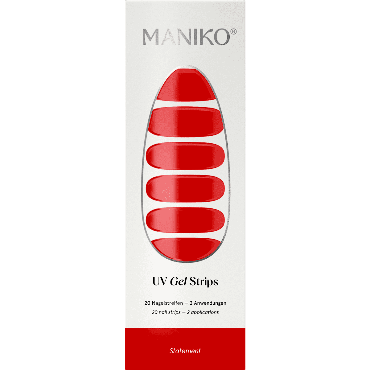 Maniko UV Gel Stickers ongles Statement, 20 pièces — produit allemand authentique au Maroc