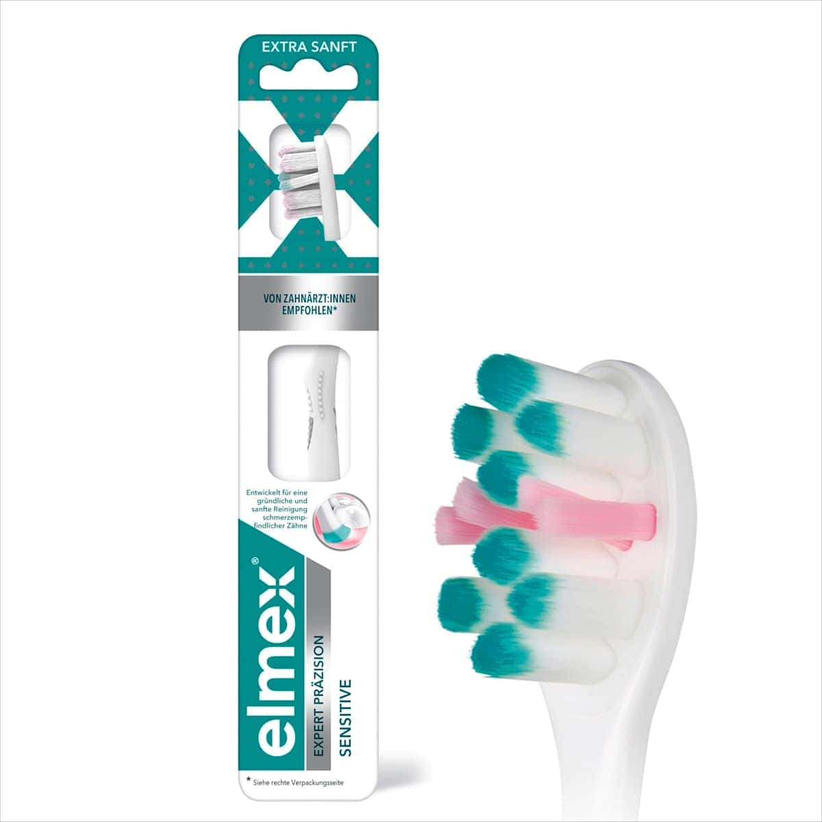 elmex Brosse à dents sensitive extra soft, 1 pièce — produit allemand authentique au Maroc