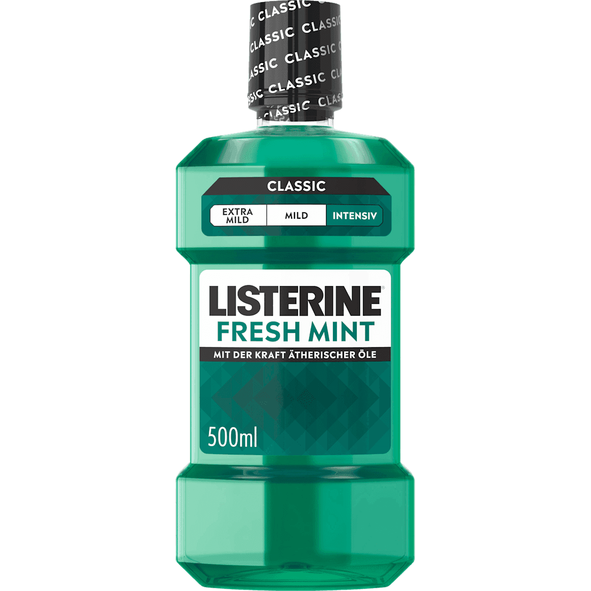 Listerine Bain de bouche Fresh Mint, 500 ml (Listerine Mundspülung Fresh Mint, 500 ml) — produit allemand authentique au Maroc