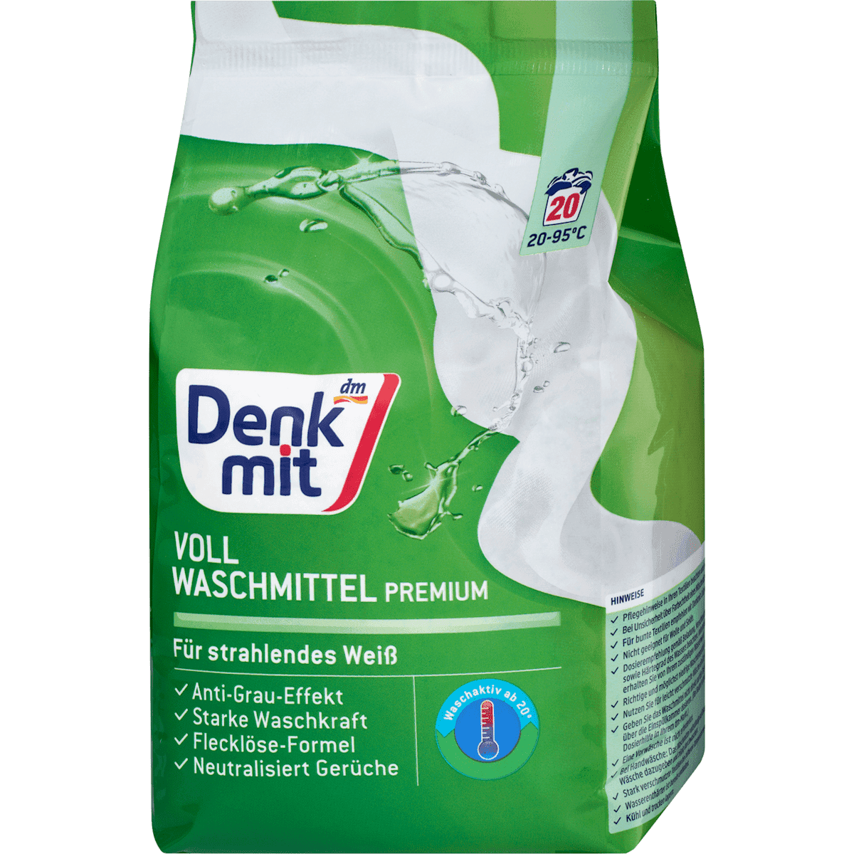 Denkmit Lessive universelle poudre, 20 lavages — produit allemand authentique au Maroc