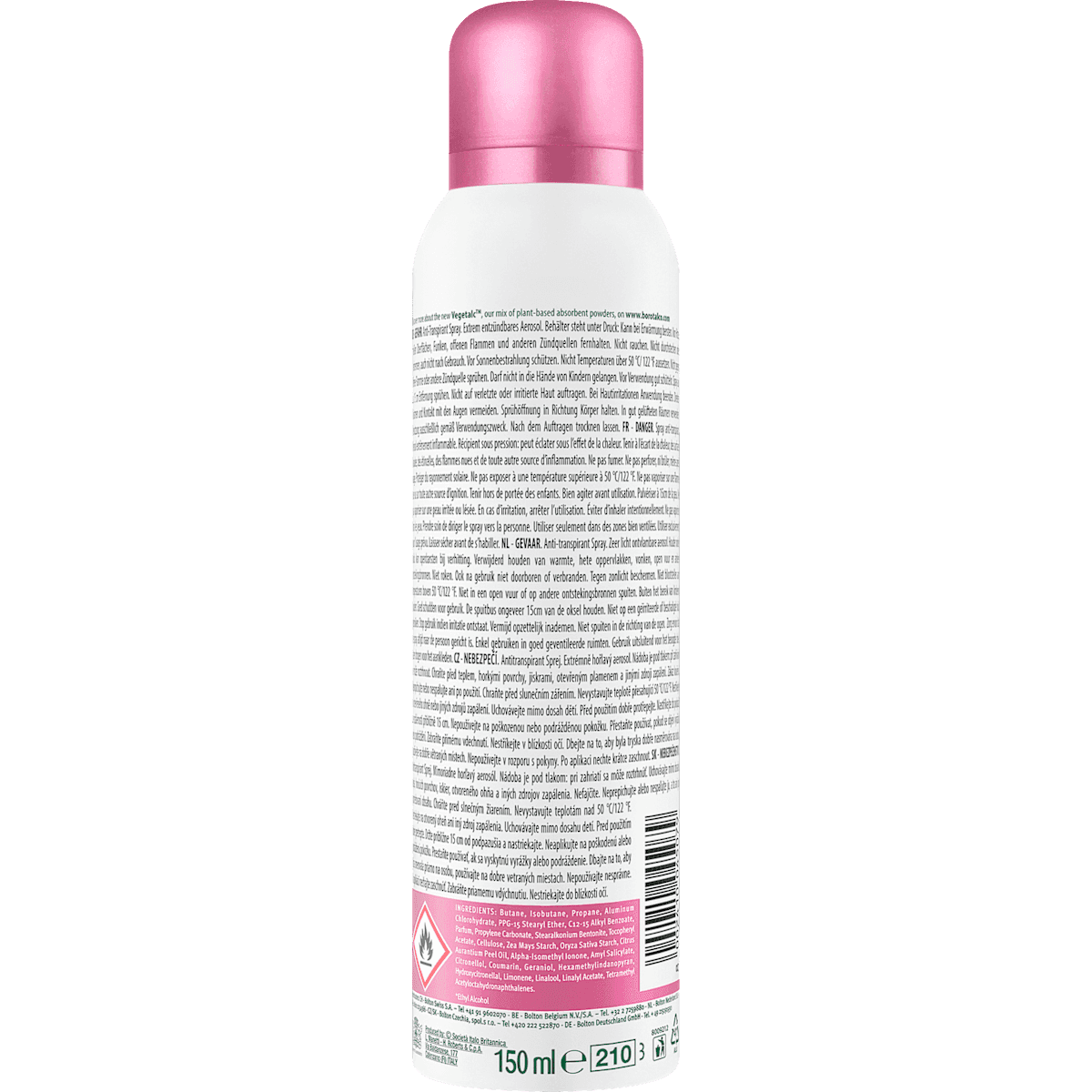 Borotalco Déodorant spray Soft Flower, 150 ml (Borotalco Deospray Soft Flower, 150 ml) — produit allemand authentique au Maroc