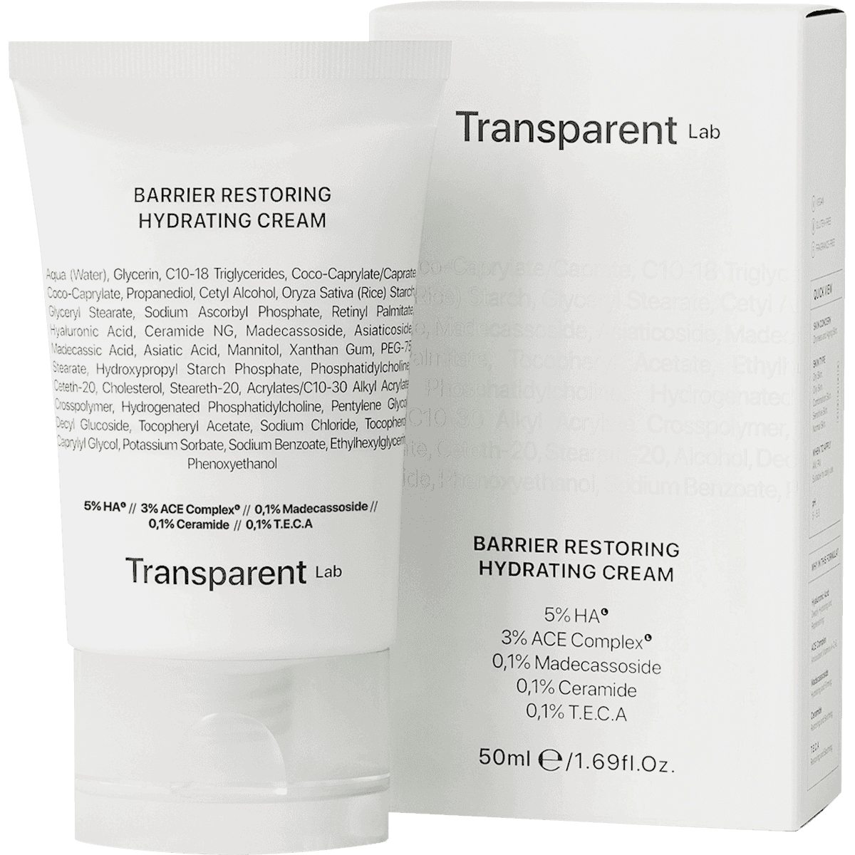 Transparent Lab crème visage Barrier Restoring Hydrating, 50 ml — منتج ألماني أصلي في المغرب