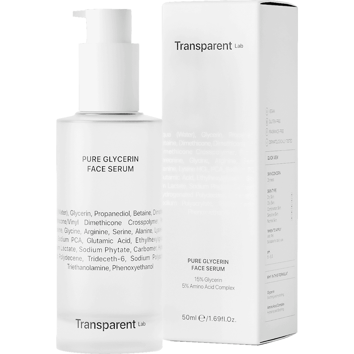 Transparent Lab Serum Pure Glycerine, 50 ml — منتج ألماني أصلي في المغرب