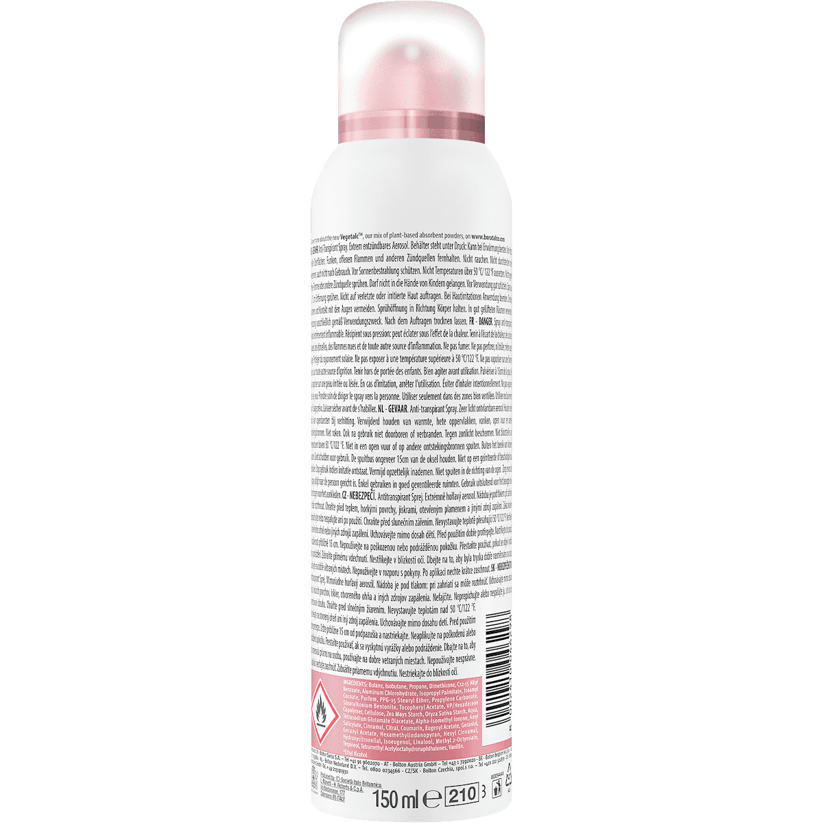 Borotalco anti-transpirant Déodorant spray Invisible Powdery Scent, 150 ml (Borotalco Antitranspirant Deospray Invisible Powdery Scent, 150 ml) — منتج ألماني أصلي في المغرب