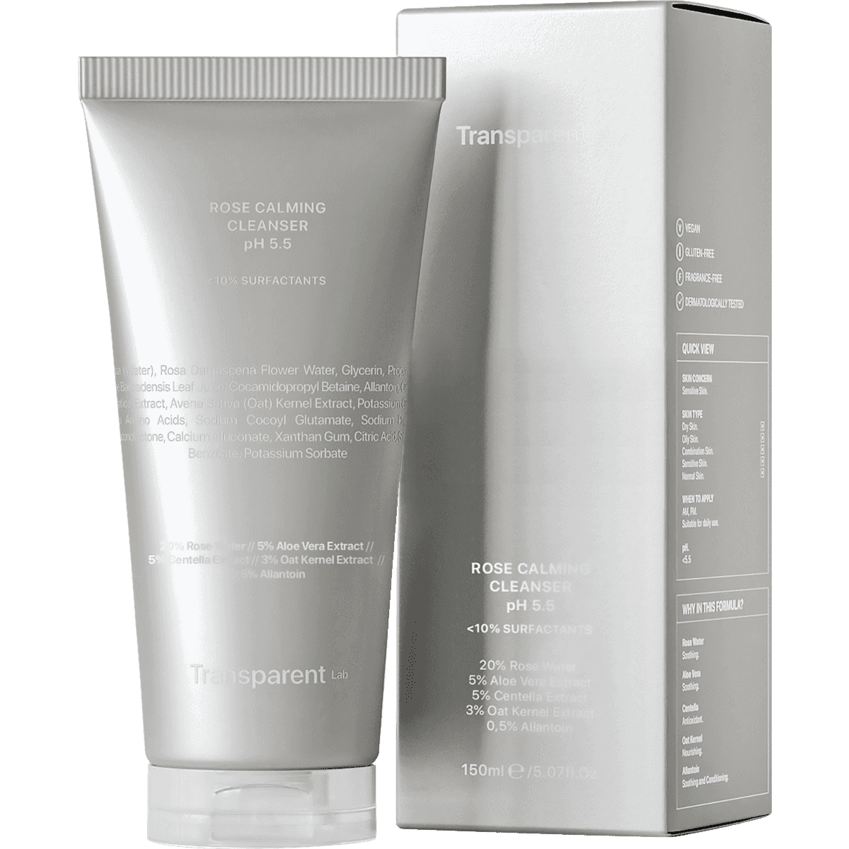 Transparent Lab Cleanser Calming rose, 150 ml — منتج ألماني أصلي في المغرب