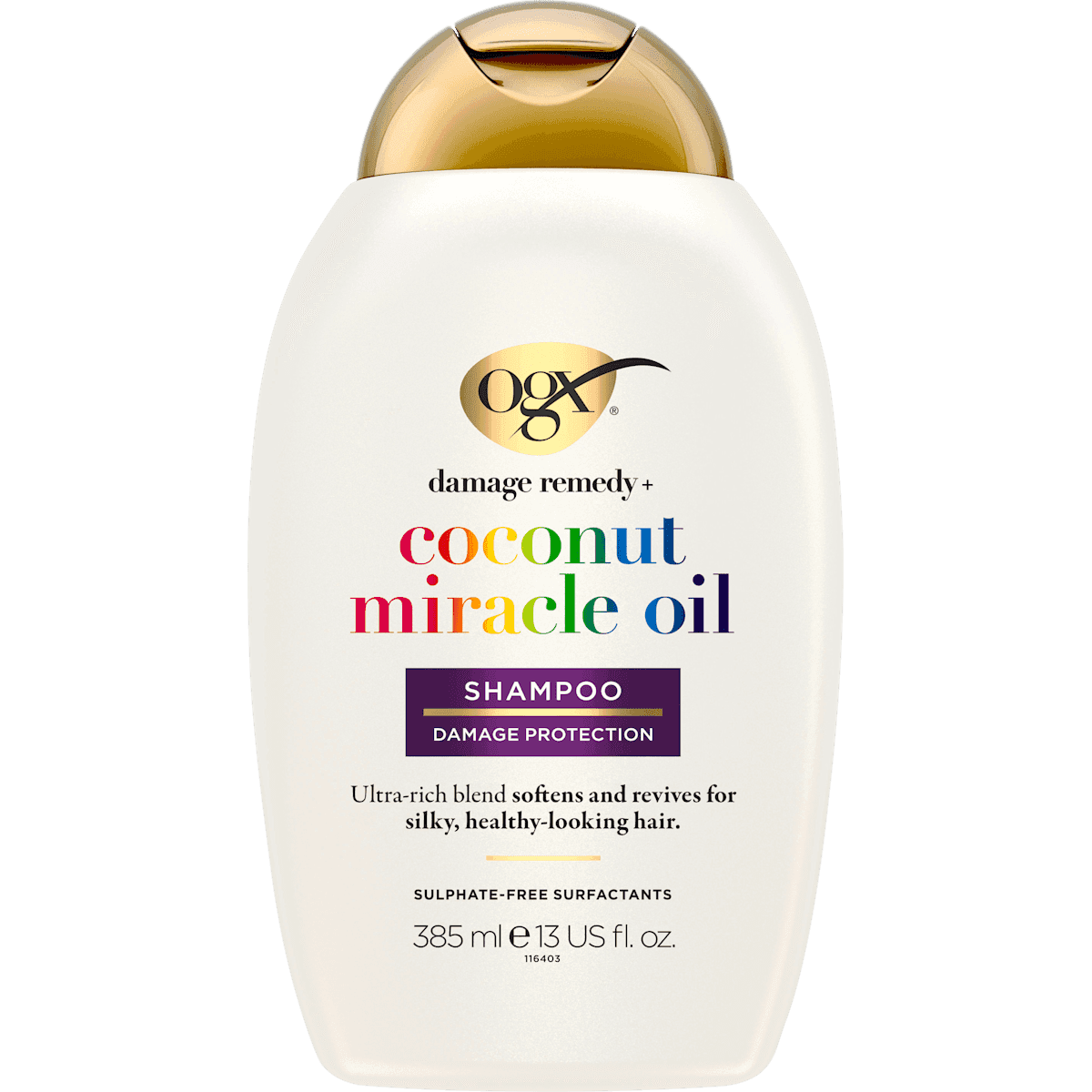 OGX Shampooing Coconut Miracle Oil, 385 ml (OGX Shampoo Coconut Miracle Oil, 385 ml) — produit allemand authentique au Maroc