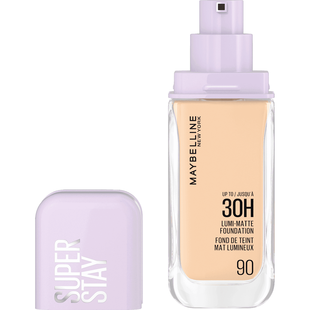 MAYBELLINE NEW YORK Foundation Super Stay Lumi Matte 90, 35 ml — produit allemand authentique au Maroc