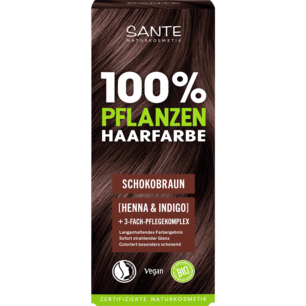 Santé naturally. Coloration végétale brun chocolat, 100 g — منتج ألماني أصلي في المغرب