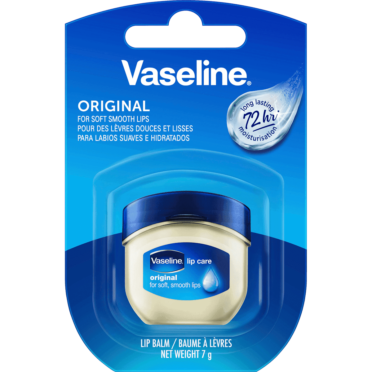 Vaseline Soin des lèvres Original, 7 g (Vaseline Lippenpflege Original, 7 g) — produit allemand authentique au Maroc
