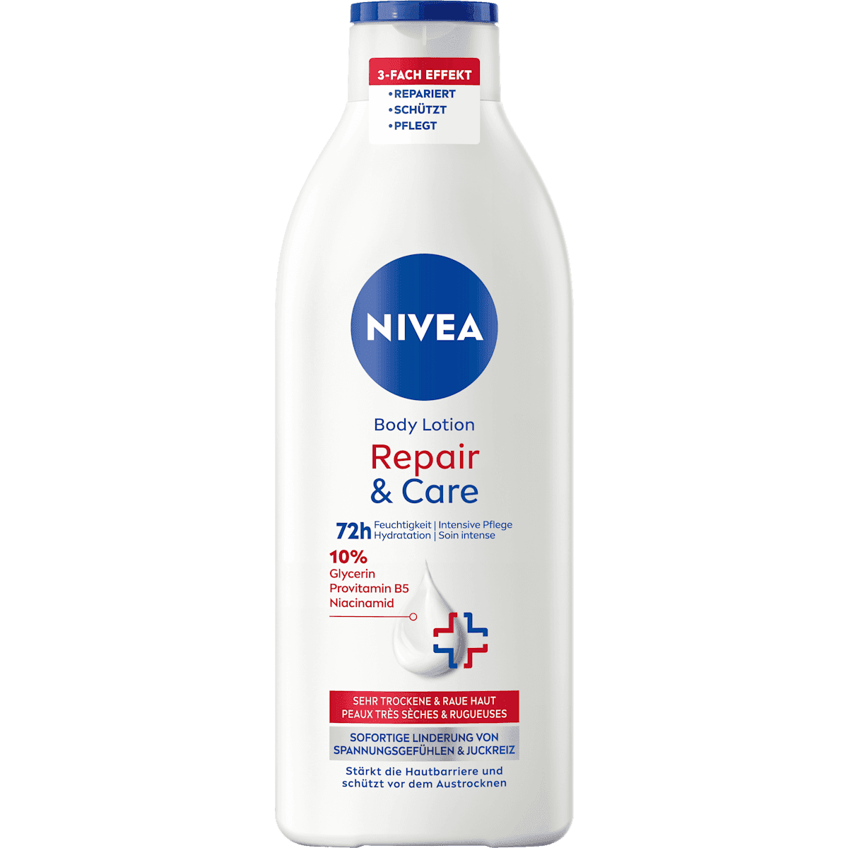 NIVEA Lait corporel Repair & Care, 400 ml — produit allemand authentique au Maroc