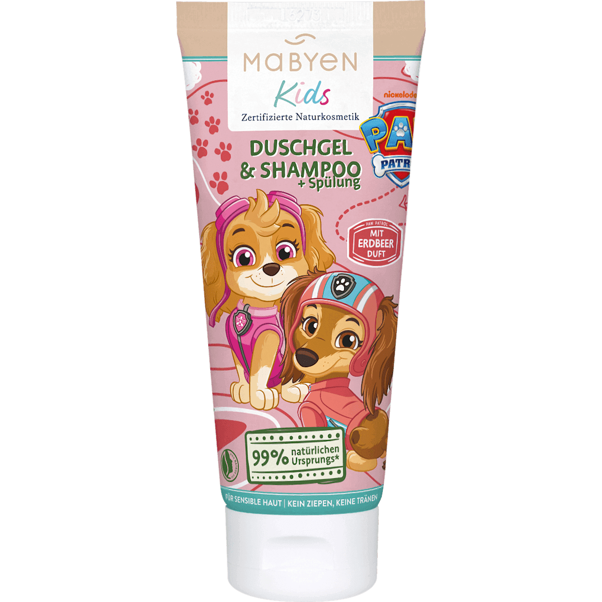 Mabyen Enfant Gel douche, Shampooing & Après-shampooing 3-in-1 fraise Paw Patrol, 180 ml — منتج ألماني أصلي في المغرب