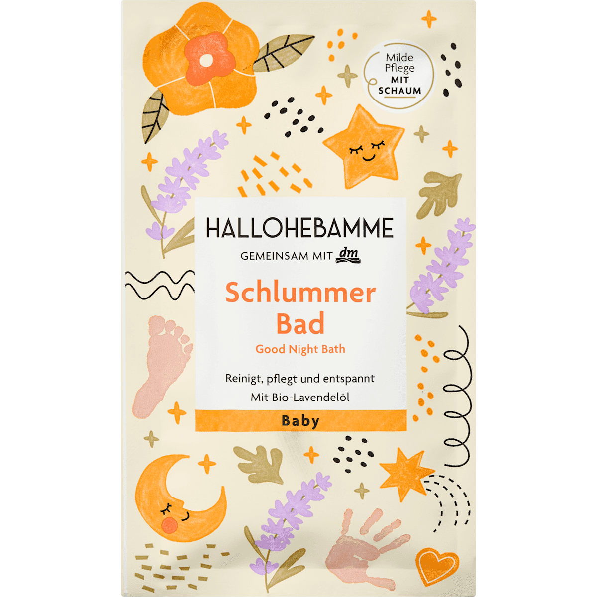 HALLOHEBAMME Bébé Bain moussant Schlummer Bad, 20 ml — produit allemand authentique au Maroc