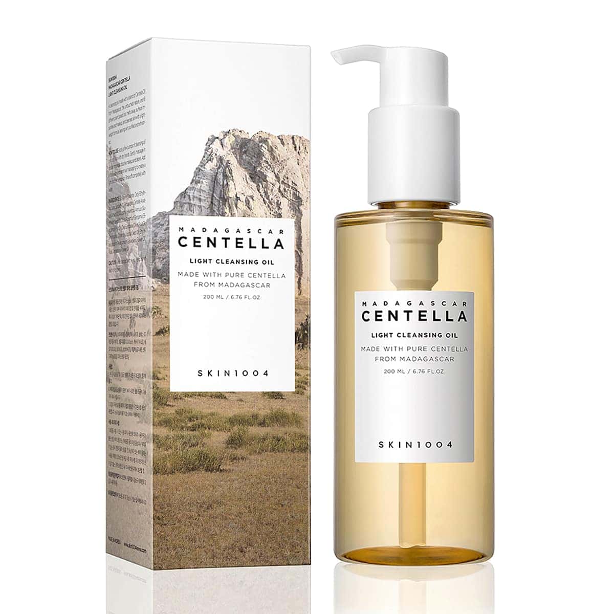 SKIN1004 Huile visage Madagascar Centella Light Cleansing Oil, 200 ml — produit allemand authentique au Maroc
