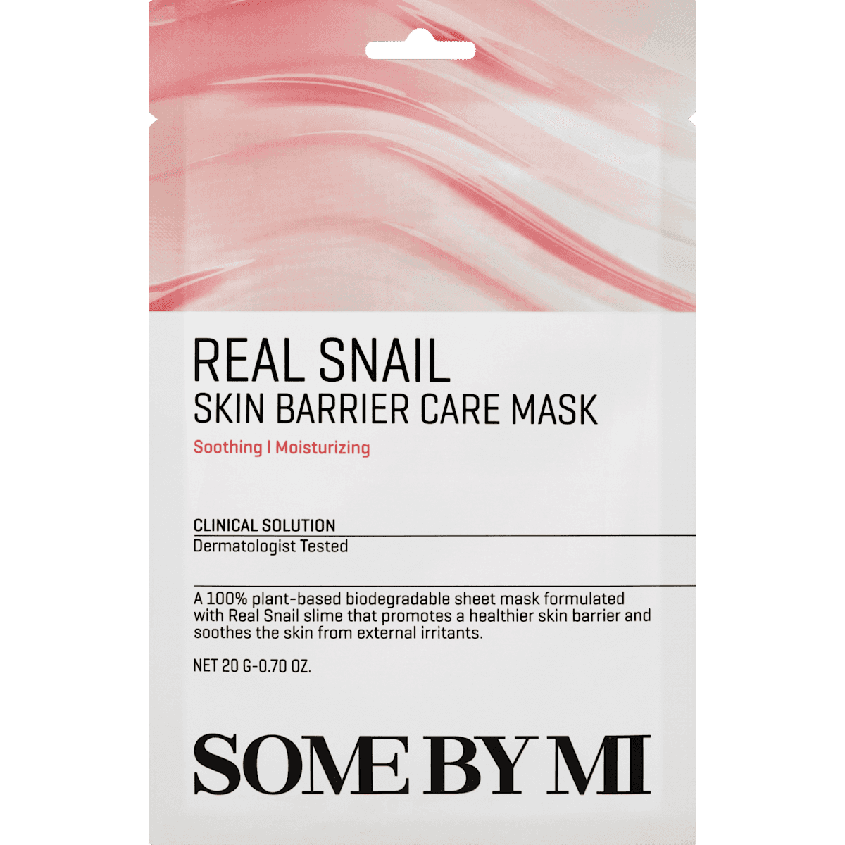 SOME BY MI masque tissu Real Snail Skin Barrier Care, 20 g — produit allemand authentique au Maroc