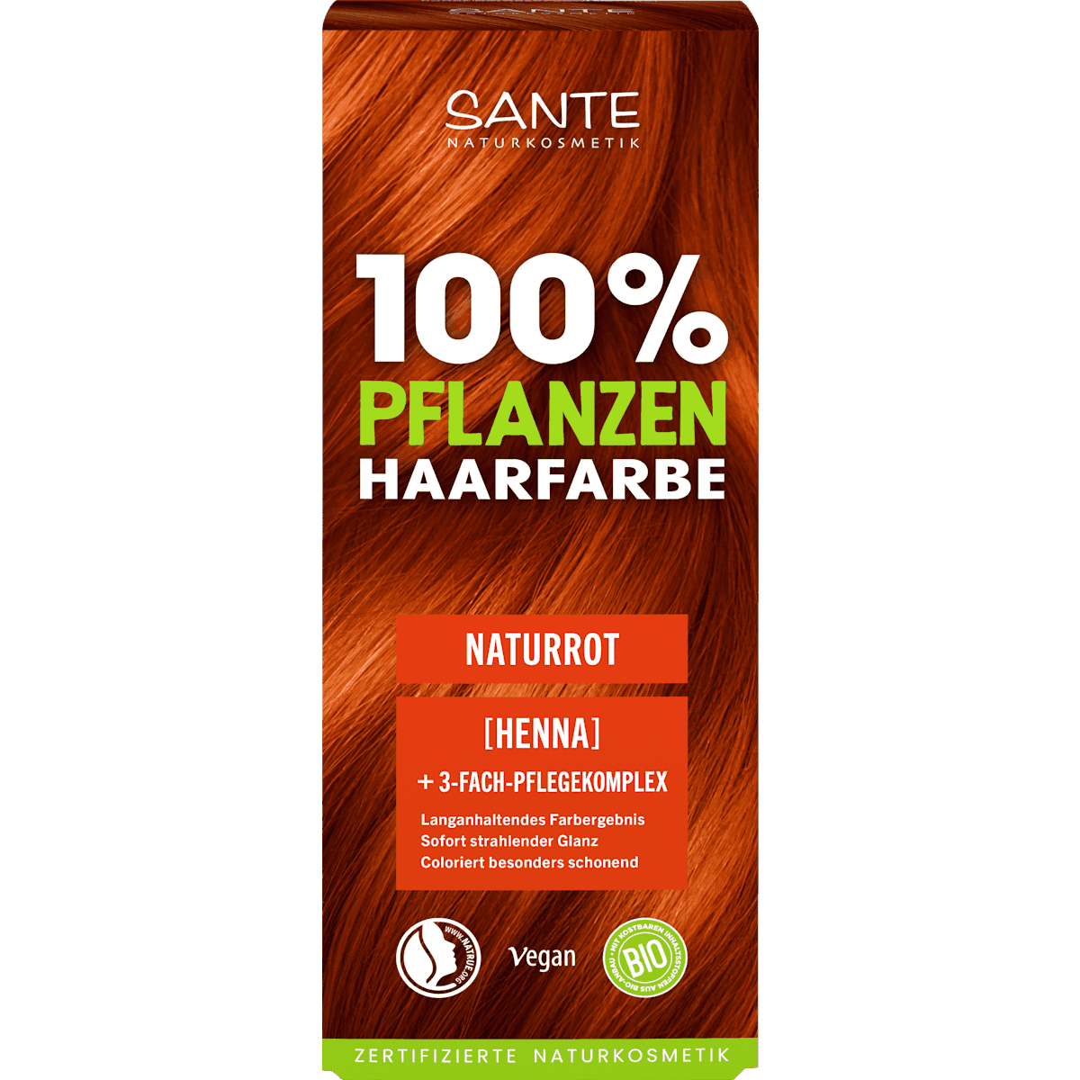 Santé naturally. Coloration végétale roux naturel, 100 g — منتج ألماني أصلي في المغرب