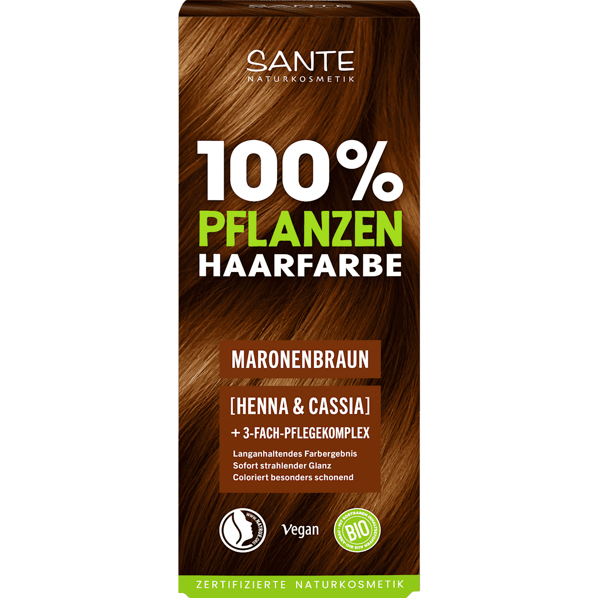Santé naturally. Coloration végétale marron, 100 g — منتج ألماني أصلي في المغرب
