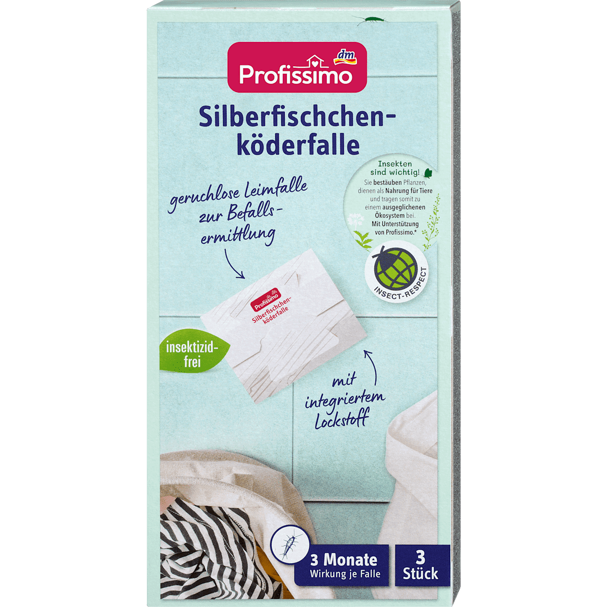 Profissimo Piège anti-poissons d'argent, 3 pcs (Profissimo Silberfischchen-Köderfalle, 3 St) — authentic German product in Morocco