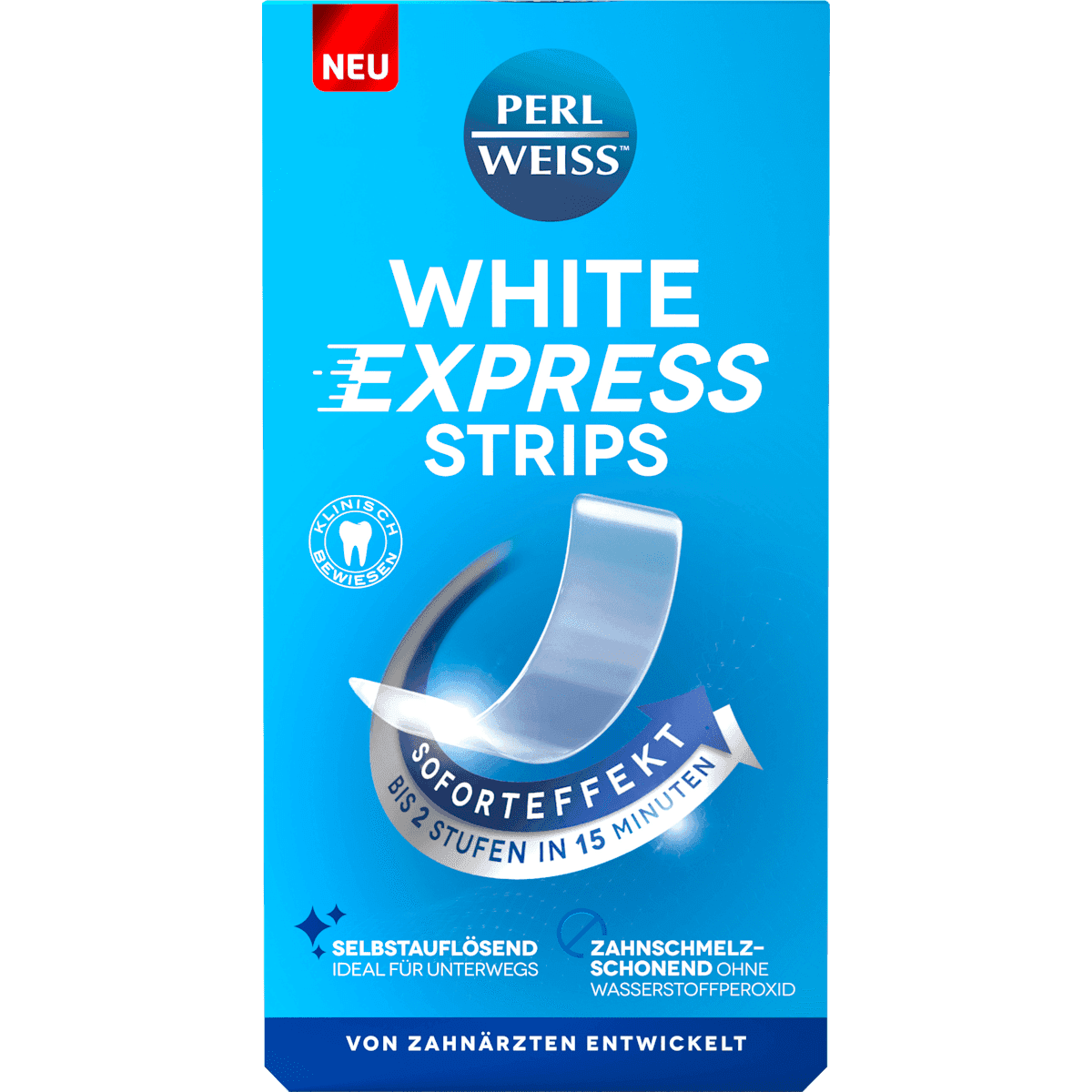 Perlweiss White Strips Express, 4 pcs (Perlweiss White Strips Express, 4 St) — authentic German product in Morocco