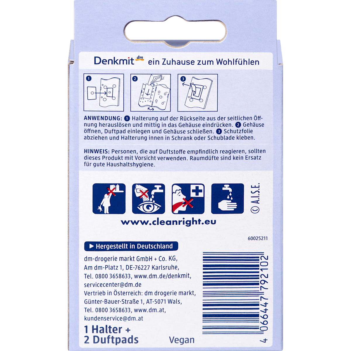 Denkmit Désodorisant Sensual Fresh, 2 pcs (Denkmit Frische-Deo Sensual Fresh, 2 St) — authentic German product in Morocco