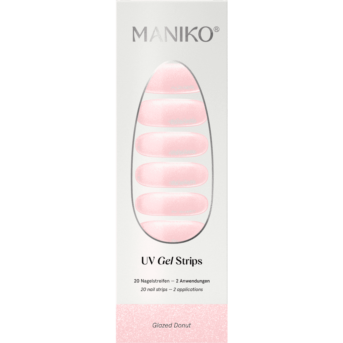 Maniko UV Gel Stickers ongles Glazed Donut, 20 pièces — produit allemand authentique au Maroc