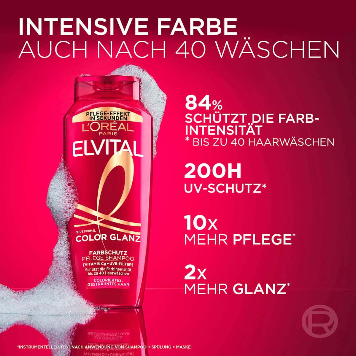 L'ORÉAL PARiS ELVITAL Shampooing Color Glanz, 400 ml (L'ORÉAL PARiS ELVITAL Shampoo Color Glanz, 400 ml) — منتج ألماني أصلي في المغرب
