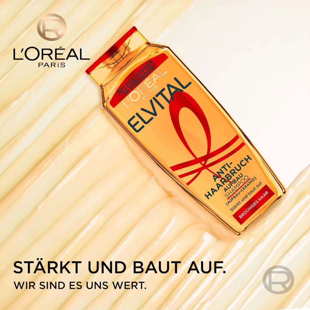 L'ORÉAL PARiS ELVITAL Shampooing Anti-Haarbruch, 400 ml (L'ORÉAL PARiS ELVITAL Shampoo Anti-Haarbruch, 400 ml) — produit allemand authentique au Maroc