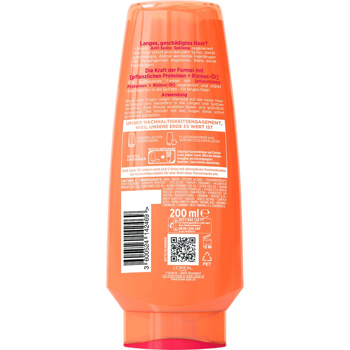L'ORÉAL PARiS ELVITAL Conditioner Dream Length, 200 ml — منتج ألماني أصلي في المغرب