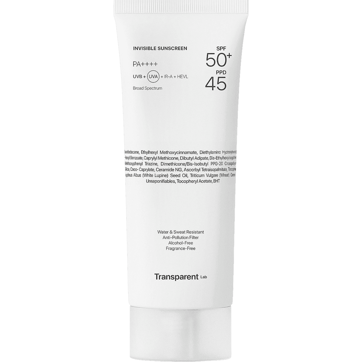 Transparent Lab crème solaire visage Invisible LSF 50+, 100 ml (Transparent Lab Sonnencreme Gesicht Invisible LSF 50+, 100 ml) — منتج ألماني أصلي في المغرب
