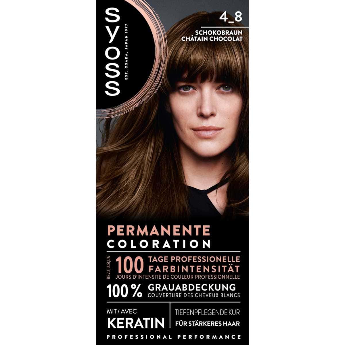 Syoss Coloration 4_8 brun chocolat, 1 pièce — منتج ألماني أصلي في المغرب