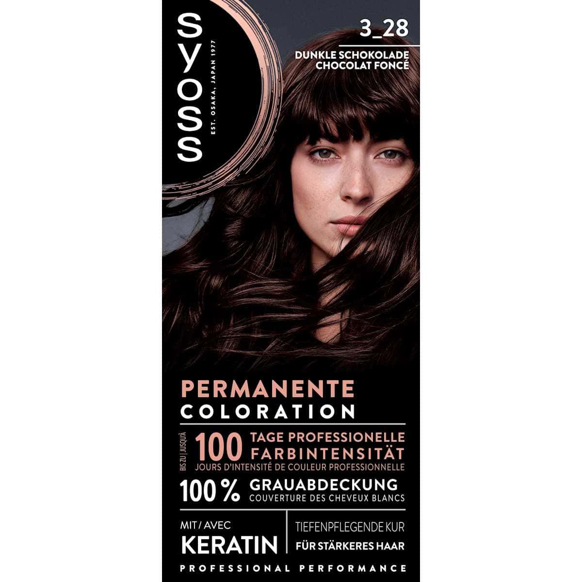 Syoss Coloration 3_28 Dunkle Schokolade, 1 pièce — منتج ألماني أصلي في المغرب
