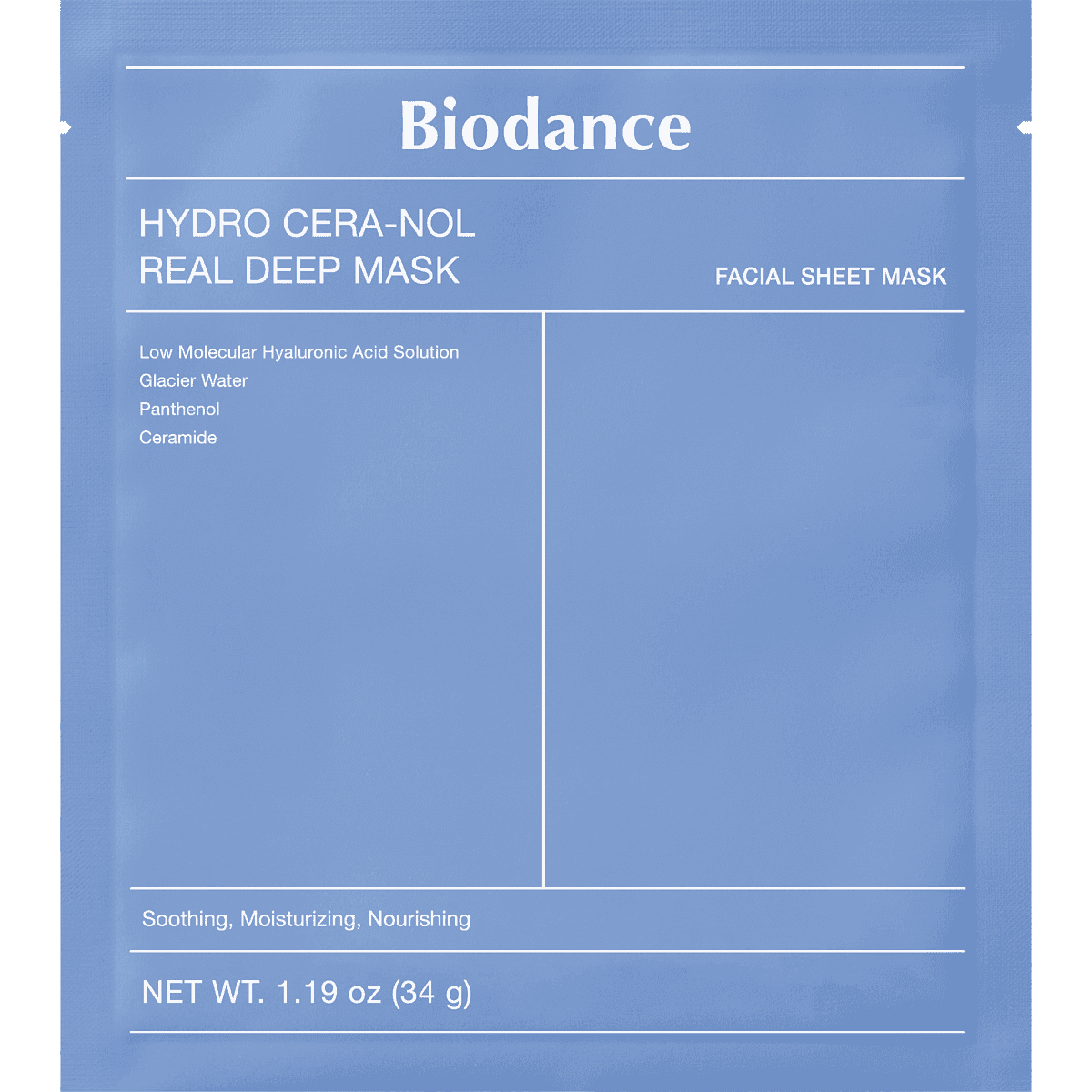 Biodance Mask face Hydro Cera-Nol Real Deep, 34 g — authentic German product in Morocco