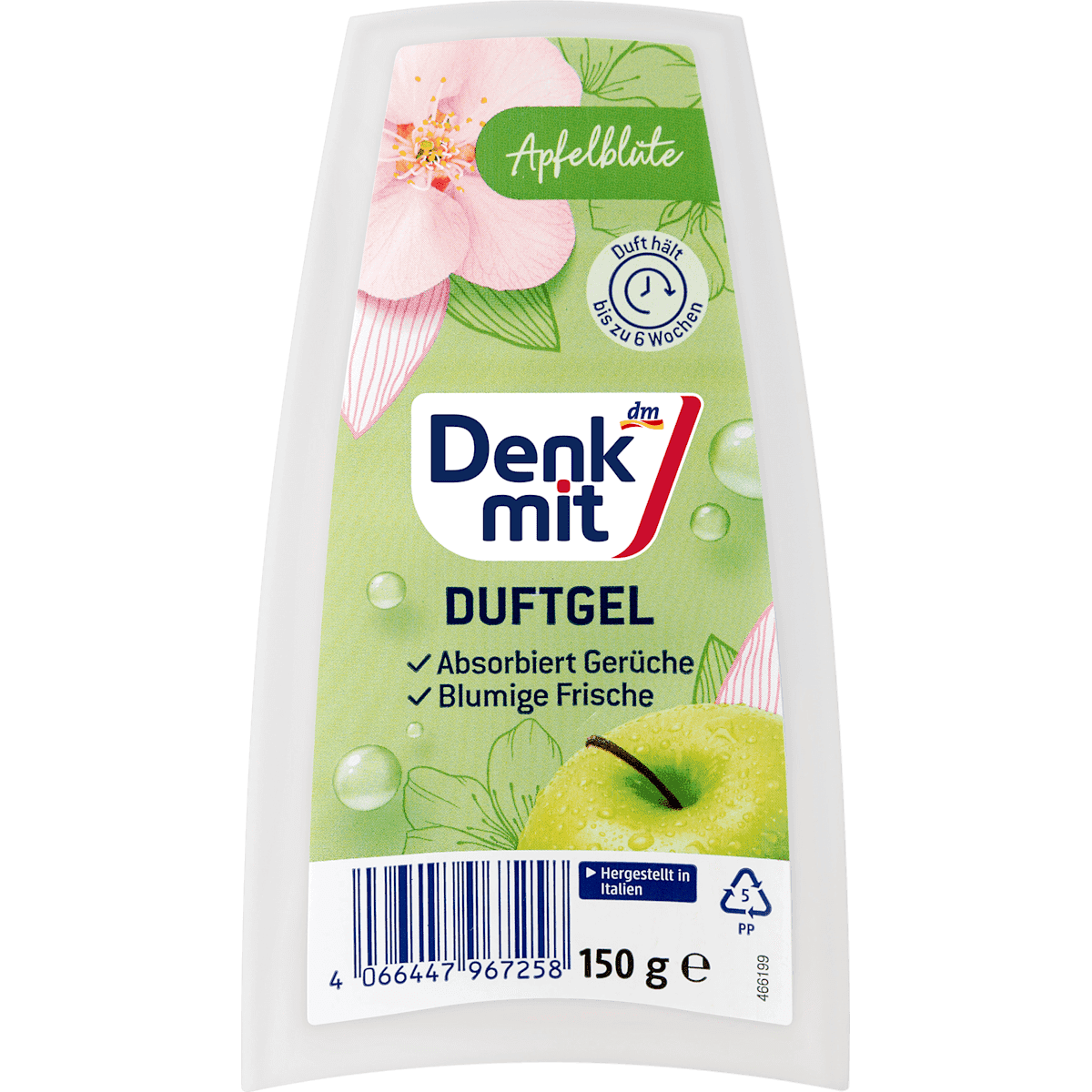 Denkmit Désodorisant gel scented flower pommier, 150 g — authentic German product in Morocco
