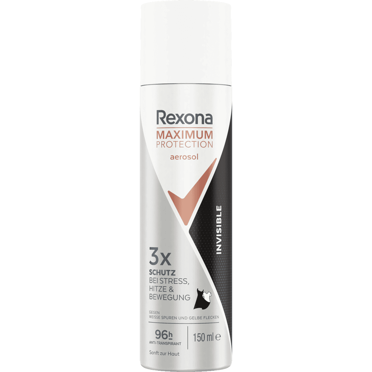 Rexona anti-transpirant Déodorant spray Maximum Protection Invisible, 150 ml (Rexona Antitranspirant Deospray Maximum Protection Invisible, 150 ml) — produit allemand authentique au Maroc
