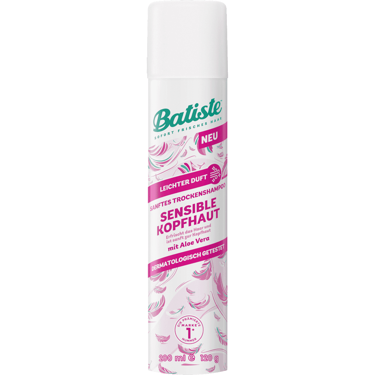 Batiste Shampooing sec Sensible cuir chevelu, leichter Duft, 200 ml — منتج ألماني أصلي في المغرب