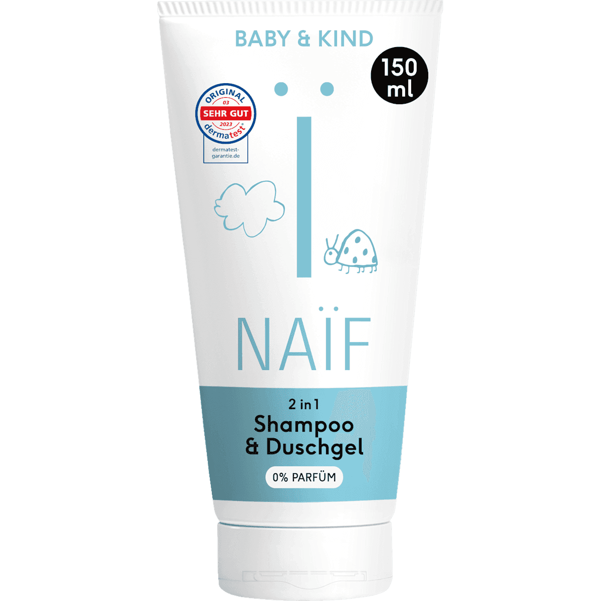 NAIF Bébé Shampooing & Gel douche 2in1, 150 ml — منتج ألماني أصلي في المغرب