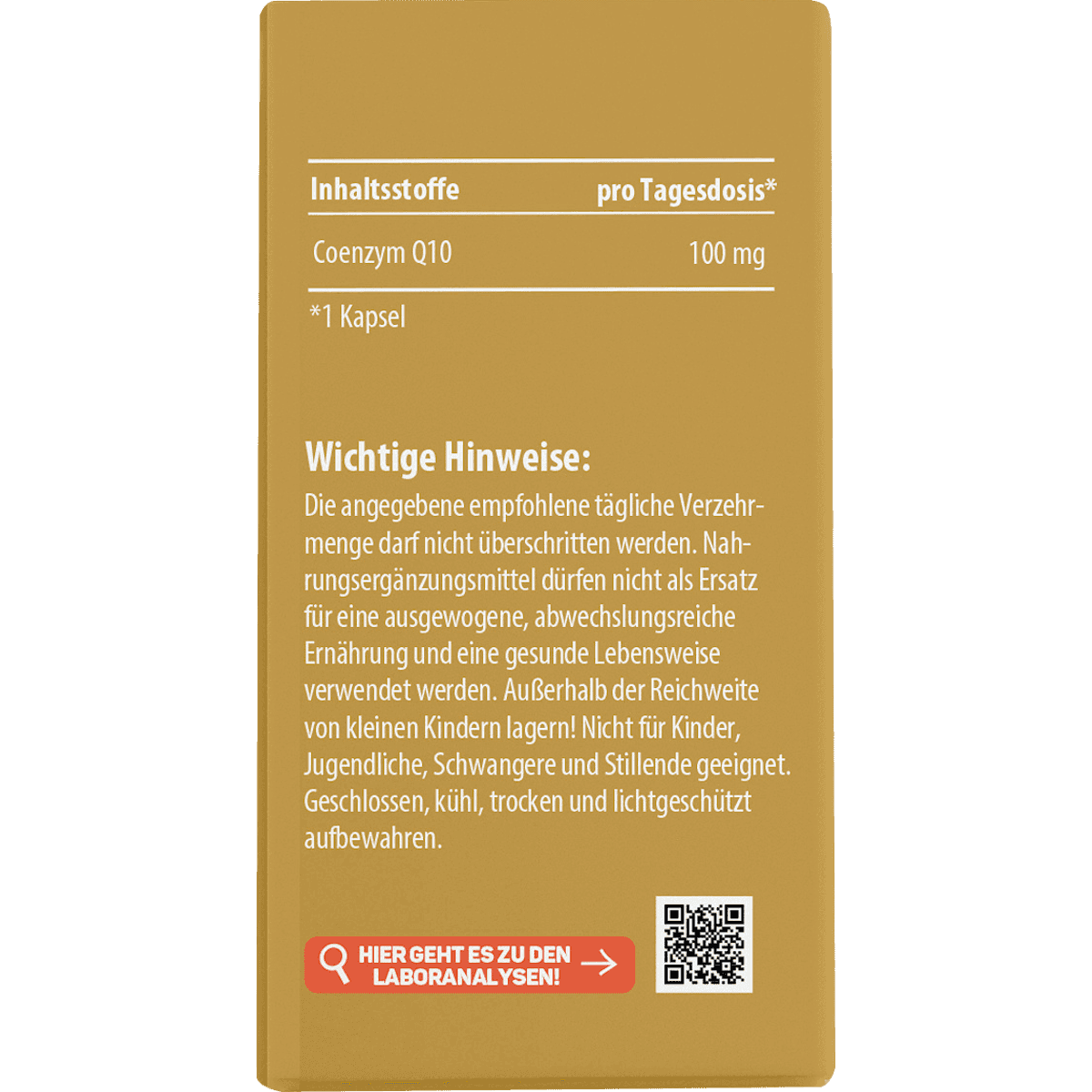 Lebepur Coenzyme Q10 gélules 60 pièces, 36 g (Lebepur Coenzym Q10 Kapseln 60 St, 36 g) — produit allemand authentique au Maroc