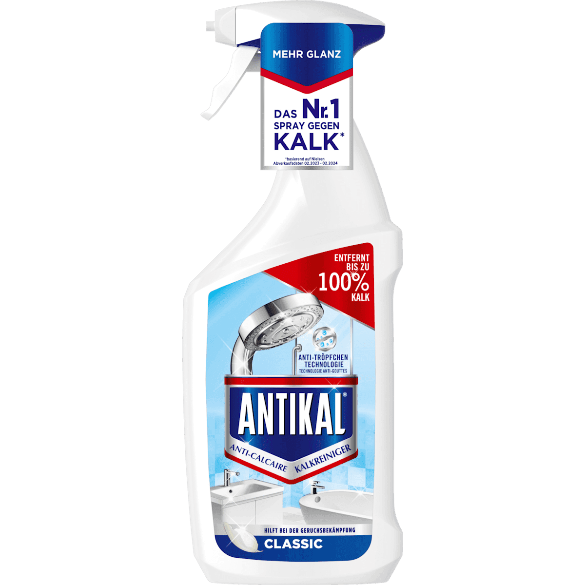 Antikal Anticalcaire Classic, 800 ml (Antikal Kalkreiniger Classic, 800 ml) — authentic German product in Morocco