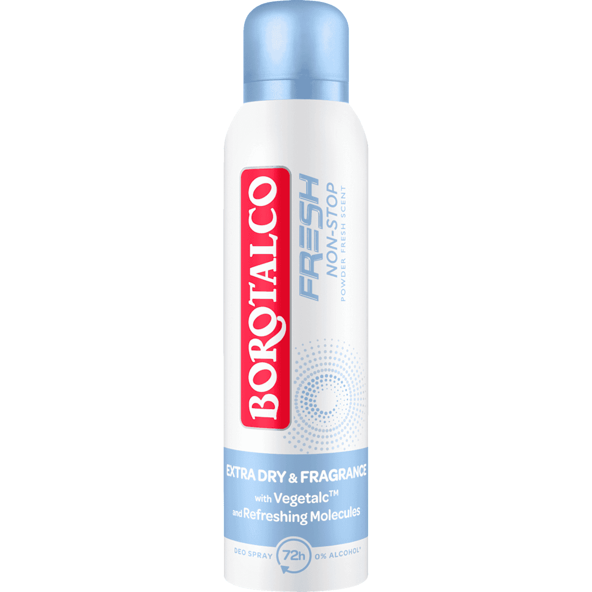 Borotalco anti-transpirant Déodorant spray FRESH Non-Stop Powder Fresh Scent, 150 ml — منتج ألماني أصلي في المغرب