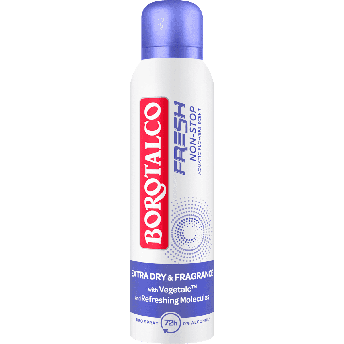 Borotalco anti-transpirant Déodorant spray FRESH Non-Stop Aquatic Flowers Scent, 150 ml — منتج ألماني أصلي في المغرب