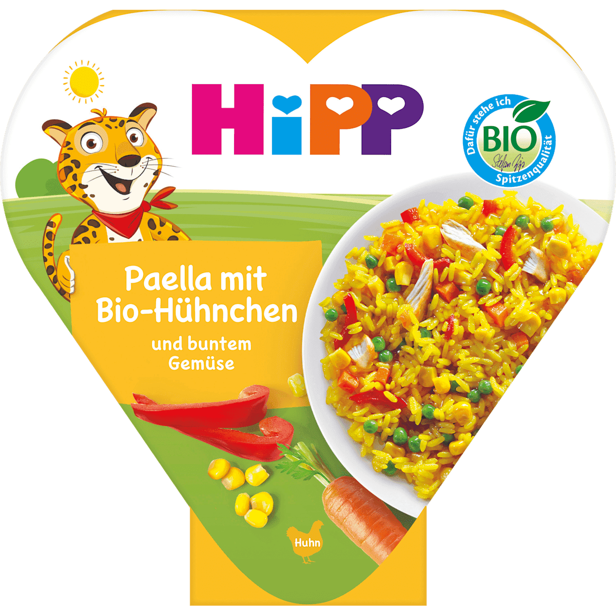 HiPP Kinderteller Paella avec buntem légumes et poulet dès 1 an, 250 g — منتج ألماني أصلي في المغرب