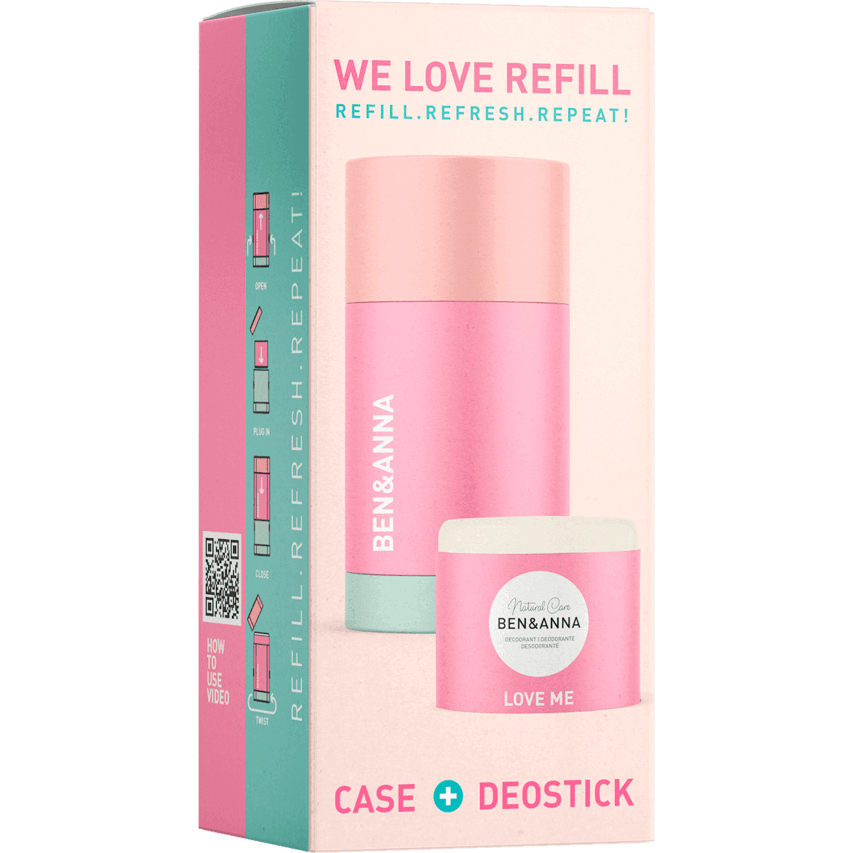 BEN&ANNA Déodorant stick Love Me Original + recharge, 40 g — منتج ألماني أصلي في المغرب