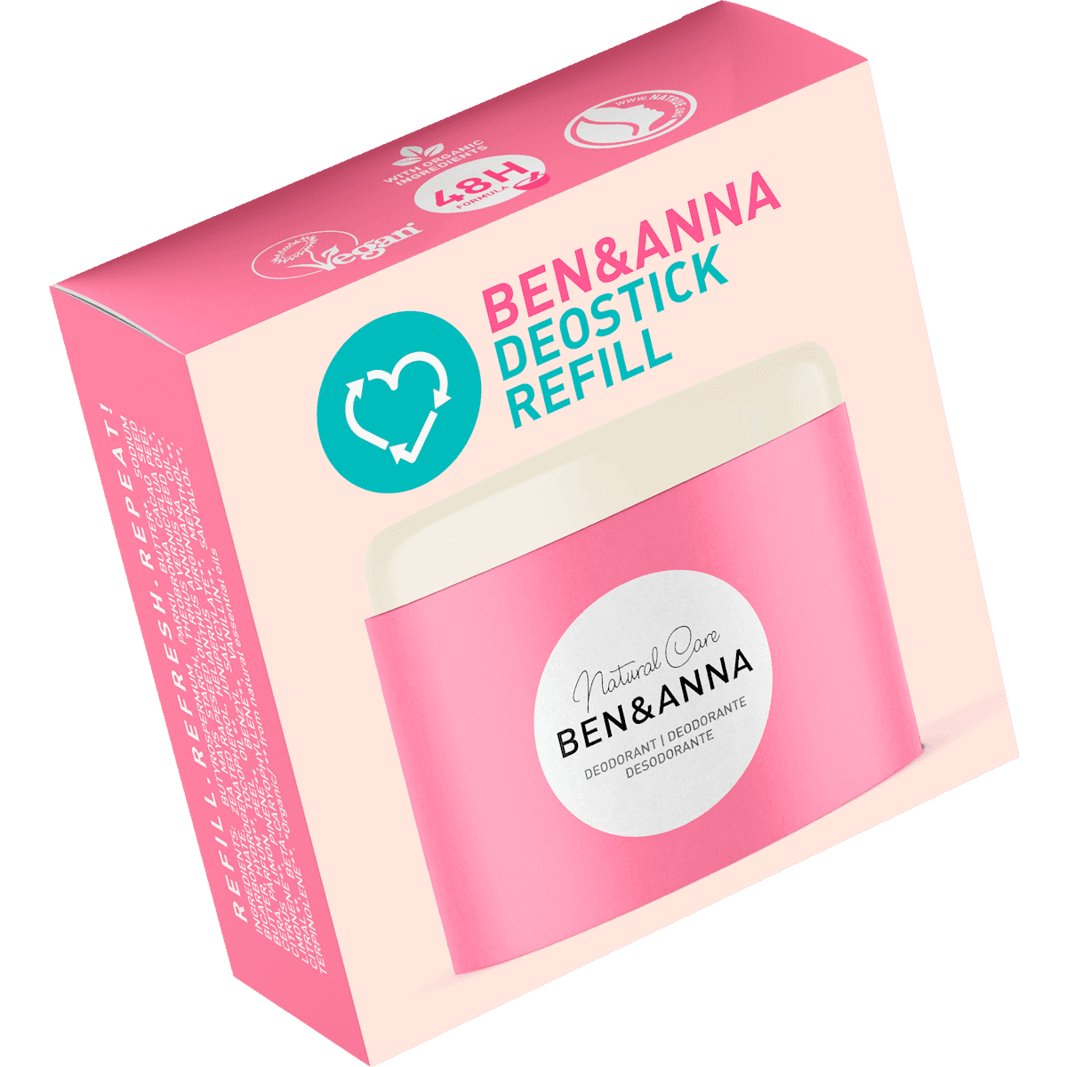 BEN&ANNA Déodorant stick Love Me, recharge, 40 g — منتج ألماني أصلي في المغرب
