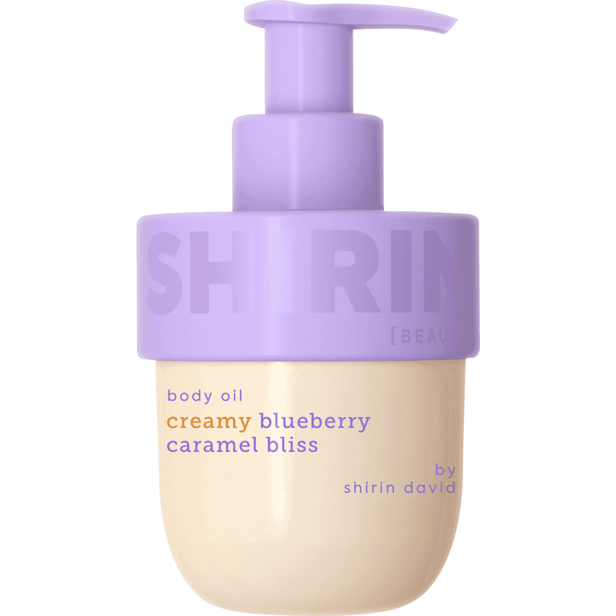 SHIRIN BEAUTY Huile corporelle Creamy Blueberry Caramel Bliss, 150 ml — produit allemand authentique au Maroc