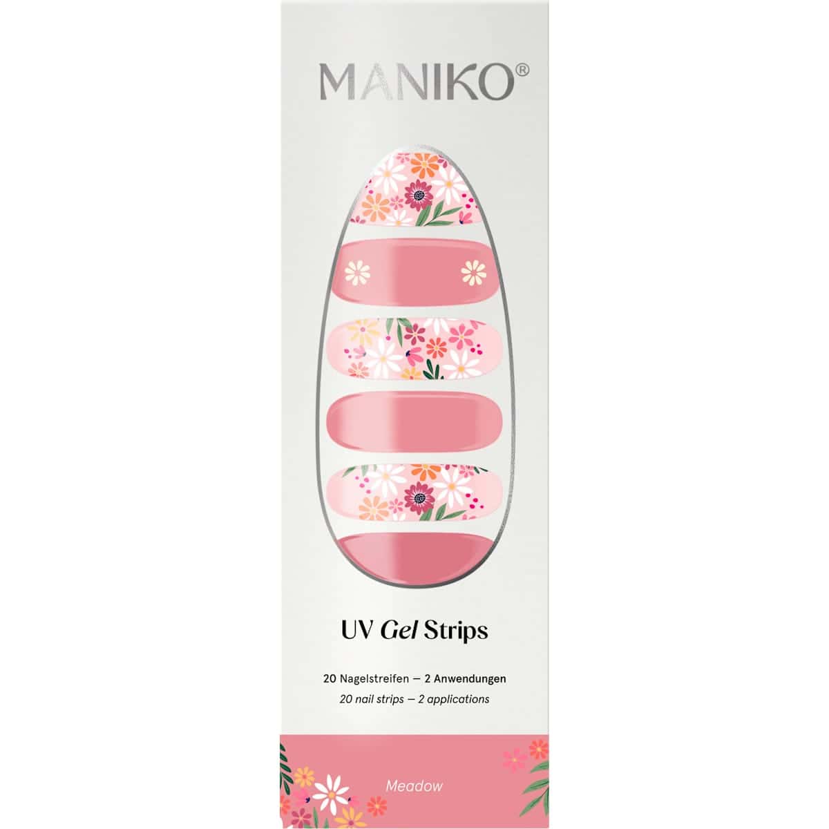 Maniko UV Gel Stickers ongles Meadow, 20 pièces — produit allemand authentique au Maroc