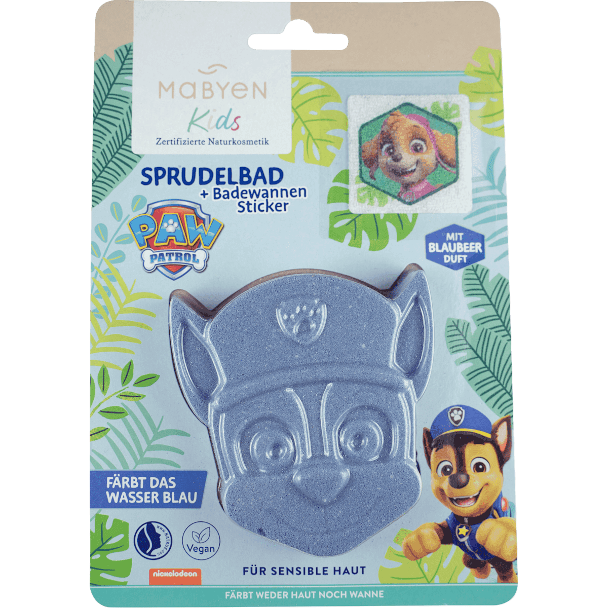 Mabyen Enfant Bain moussant Sprudelbad Paw Patrol, 80 g (Mabyen Kinder Badezusatz Sprudelbad Paw Patrol, 80 g) — produit allemand authentique au Maroc