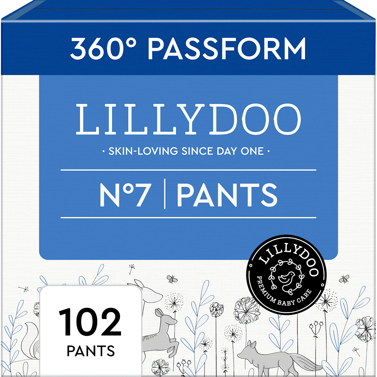 LILLYDOO Bébé Pants taille 7 (15+ kg), Monatsbox, 102 pièces — produit allemand authentique au Maroc